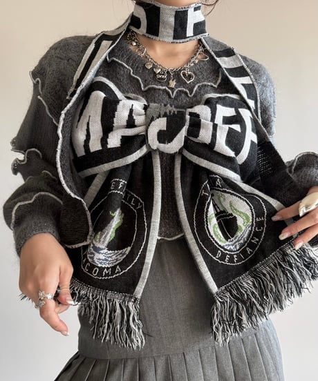 【RE;CIRCLE】 RE Mellow Ribbon Knit Top + Muffler  /  250123-002
