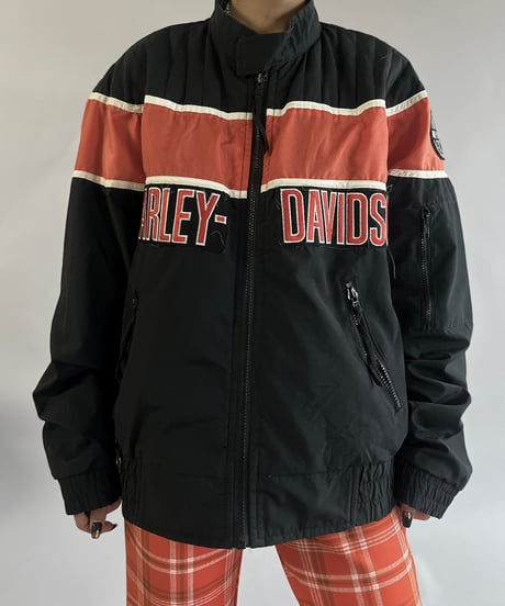 【USED】 Made in USA Harley Davidson Zip Up Jacket  /241109-012