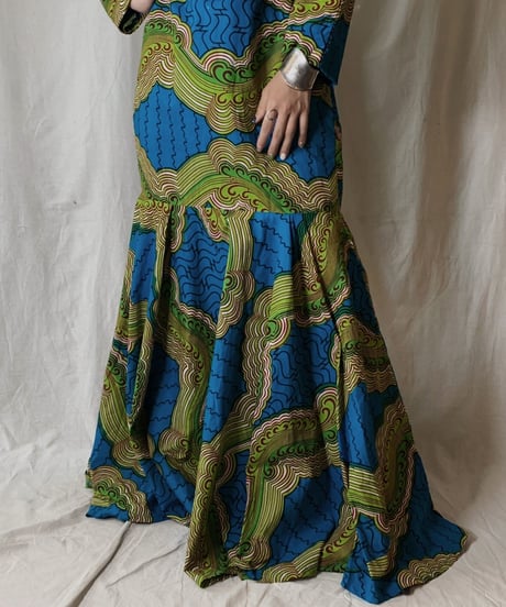 【USED】 African Batik One-piece⑥/210428-017