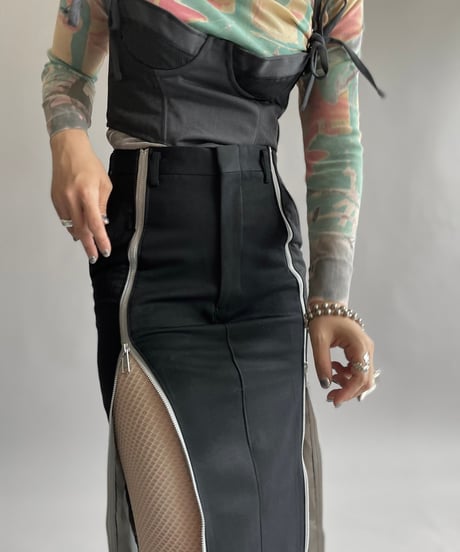【RE;CIRCLE】 Re Front Zip Skirt/ 241003-013