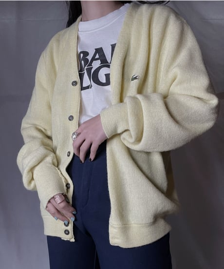 【USED】 LACOSTE Acrylic Knit Cardigan  ⑥ / 220111-007