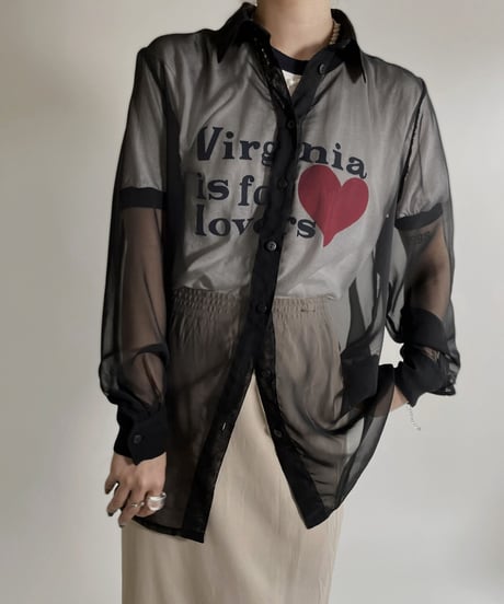 【USED】 Poly Long Sleeves Blouse / 220507-016