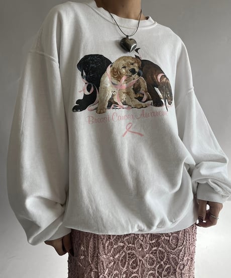 【USED】 Dog Print Sweat /241207-019