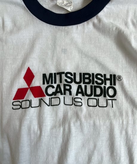 【USED】 Made in USA 80's SNEAKERS MITSUBISHI Ringer T-Shirt /250503-011