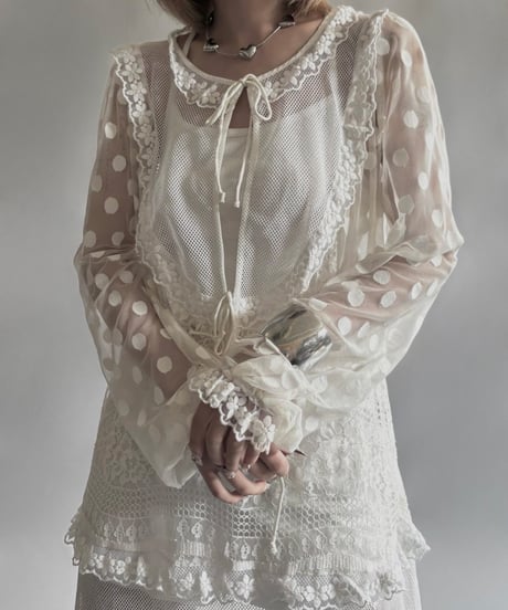【USED】 Lace Patterned Long One-Piece/250906-025