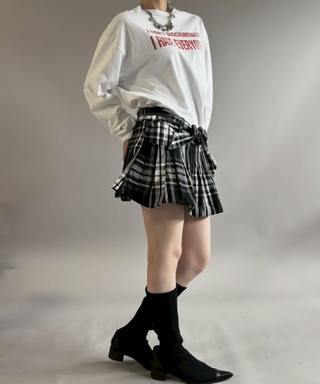 【USED】 I DON'T DISCRIMINATE I HATE EVERYONE L/S T-Shirt / 260502-001