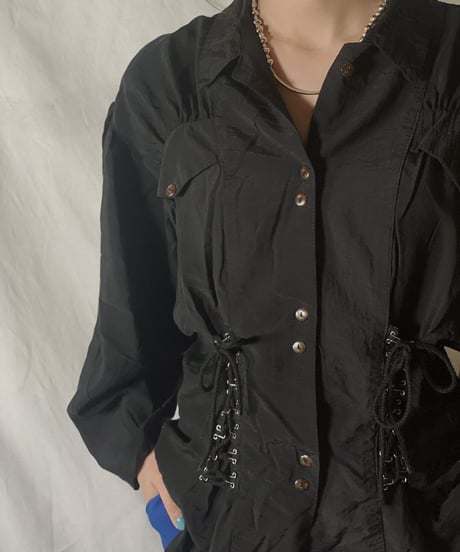 【USED】  Long Sleeve Viscose Shirt /210310-021