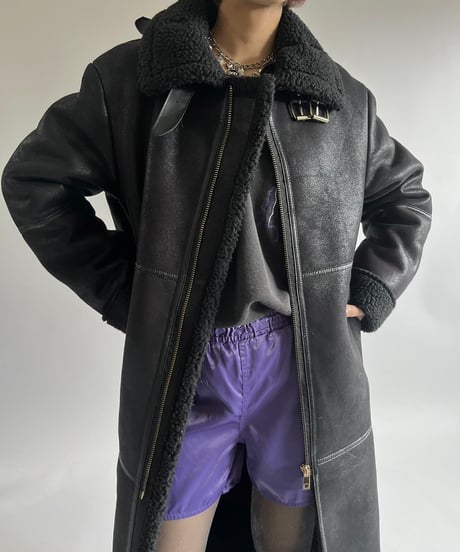 【USED】 ZEN Fake Leather Coat/250125-008