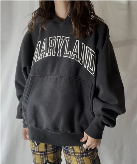 【USED】  Champion Reverse Weave Hoodie MARYLAND/211116-034