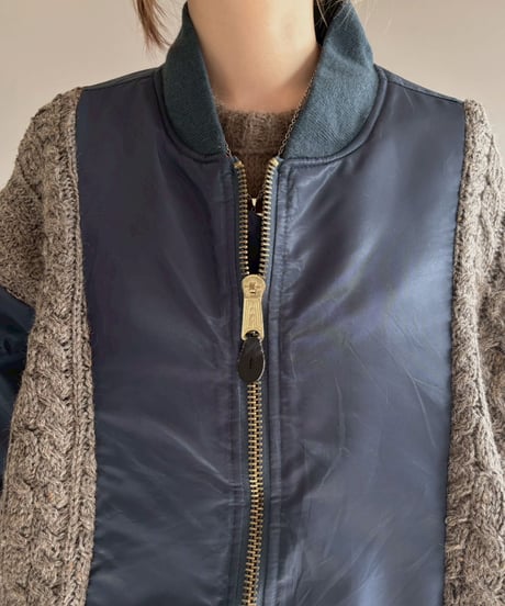 【RE;CIRCLE】 RE MA1 × Alan Knit Jacket / 251204-003