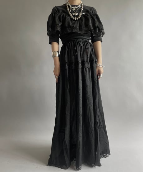 【USED】N/S  Stripe Patterned Long One-Piece /240525-023