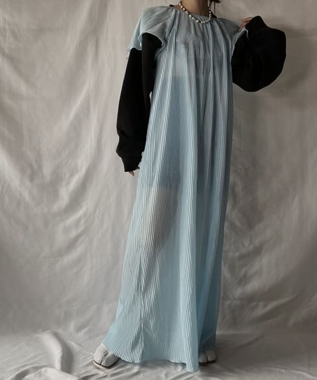 【USED】   Poly Pleats S/S One-piece/210926-002