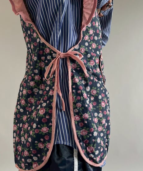 【USED】 Flower Pattern Euro Apron / 260321-010