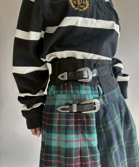 【RE;CIRCLE】 RE Kilt Long Skirt / 251204-009