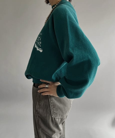 【Mashup Products】 Silk Screen Hanes L/S Sweat top /  240217-020