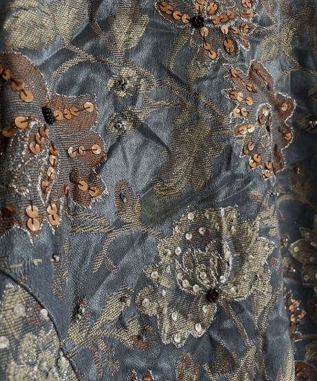 【USED】  Flower Pattern Spangle Jacket / 230408-023