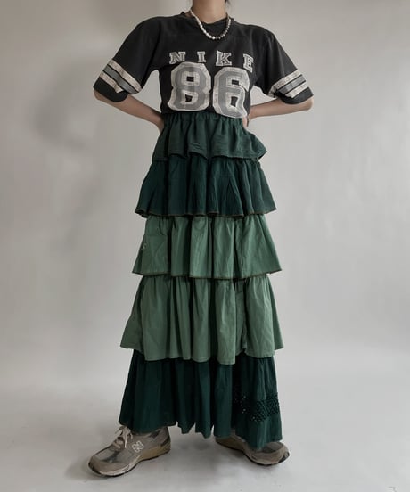 【RE;CIRCLE】 RE Indian Cotton Skirt / 220503-015
