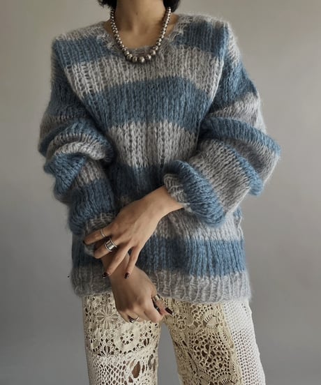 【USED】 Mohair Knit Top /240127-006