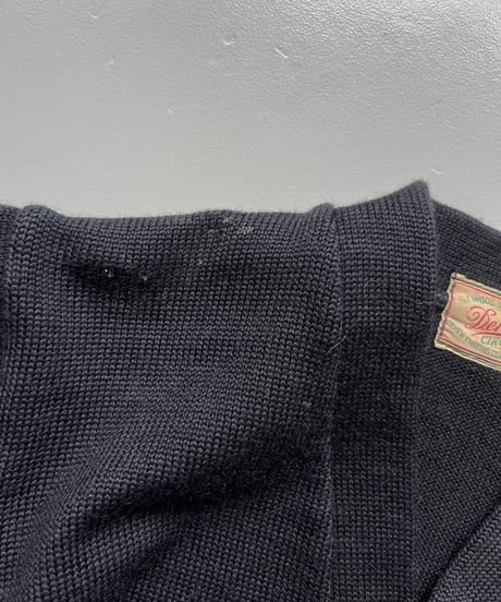 【USED】 Vintage Wool Lettered Cardigan/241130-010
