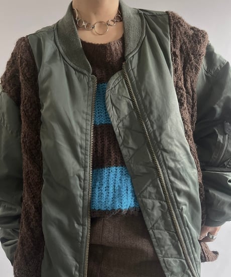 【RE;CIRCLE】 RE MA-1 Alan Docking Jacket Black / 241219-007