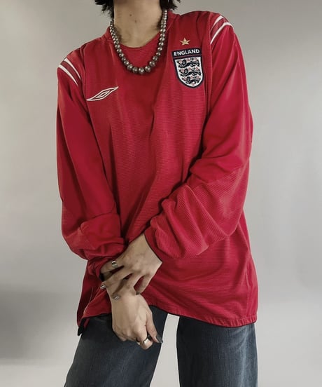 【USED】 UMBRO L/S Soccer Tee ENGLAND  /240316-001