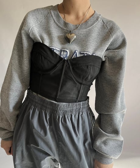 【USED】 Sheer Corset Bra Top /241207-025