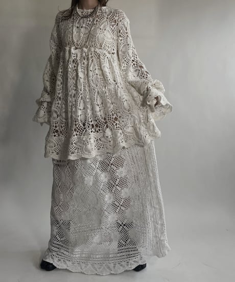【RE;CIRCLE】 RE Crochet Lace One-piece / 220623-003