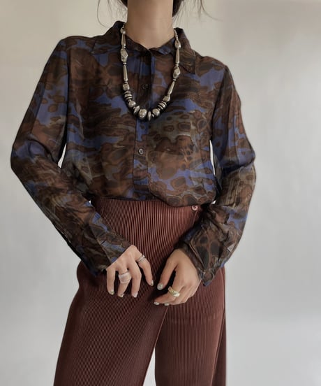 【USED】 Long Sleeved See-through Shirt / 220528-012