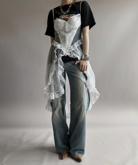 【USED】 Lace Organdy Camisole One-Piece/ 260418-041