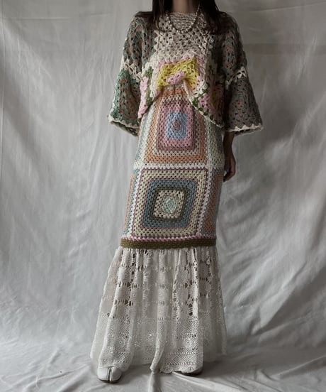 【RE;CIRCLE】 RE Granny Knit Top⑧/211014-021