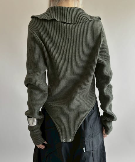 【RE;CIRCLE】 RE Rib Knit Leotard Top / 260416-015