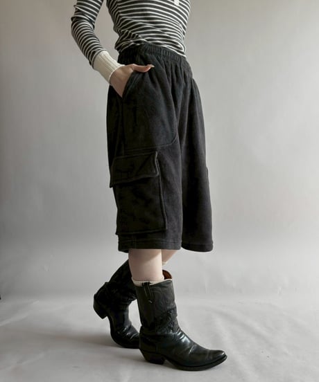 【USED】 Cargo Pocket Fleece Shorts  /260314-012