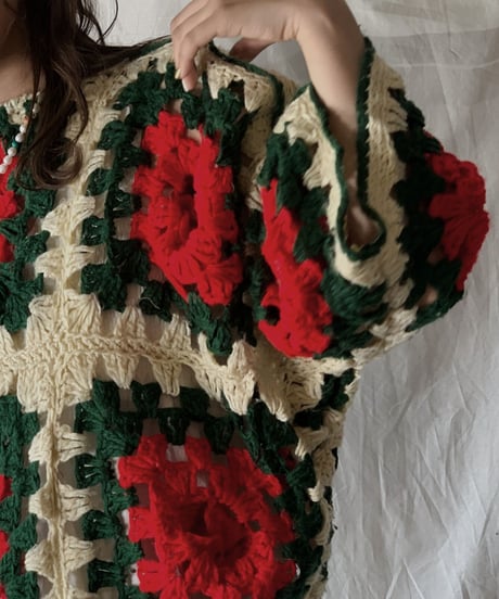 【RE;CIRCLE】 RE Granny Knit Top④/210421-011