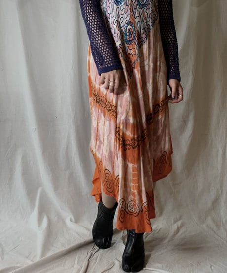 【USED】 USA Tye Dyed N/S Dress/210429-027