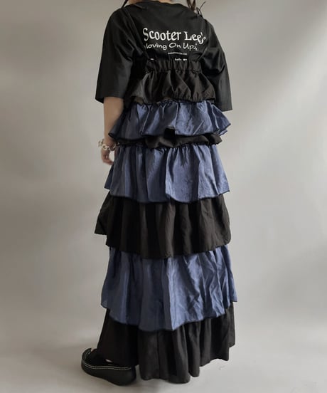 【RE;CIRCLE】RE Tiered Skirt & Bra Set / 230803-003