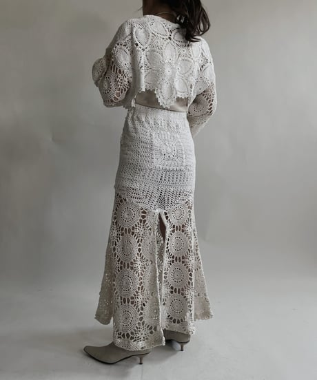 【RE;CIRCLE】 RE Crochet Lace Mermaid Skirt / 220427-018