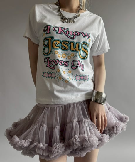 【USED】 RESIZED Hanes I Know Jesus Loves Me T-Shirt / 260627-022