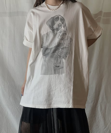 【USED】S/S T-shirt DOG⑩/210604-023