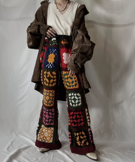 【RE;CIRCLE】 RE Granny Knit Pants/210917-002