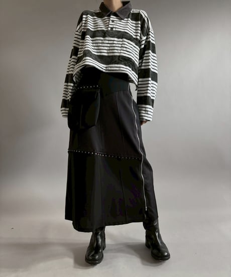 【RE;CIRCLE】 RE Suit Asymmetry Long Skirt / 260129-012