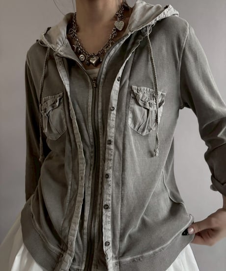 【USED】 Zip-up Hooded Jacket / 260328-015