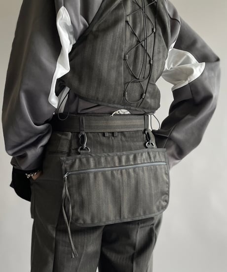 【RE;CIRCLE】 Re Suit Waist Belt Bag/ 241003-018