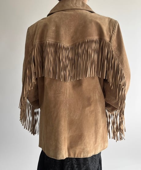 【USED】  Suede Fringe Jacket /250301-013