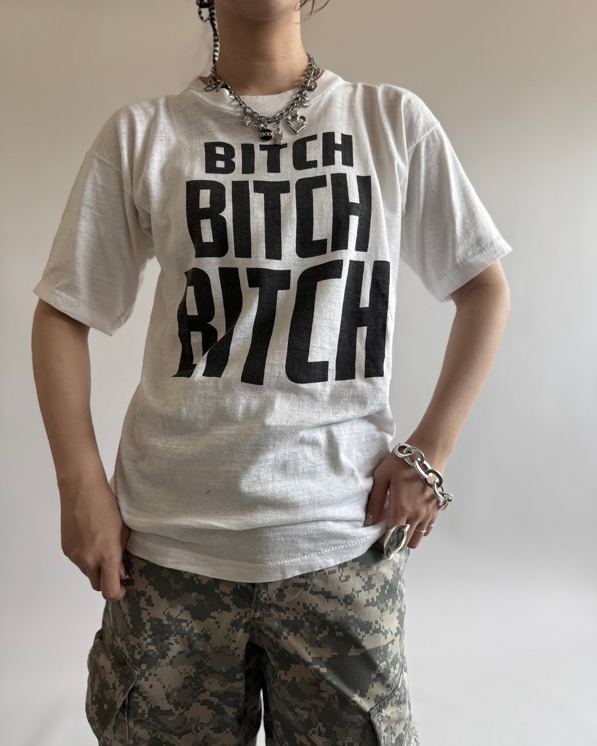 USED】 80~90's BITCH BITCH BITCH T-Shirt / 2506