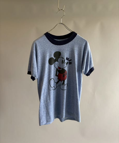 【USED】 Made in USA Mickey Mouse Ringer T-Shirt / 260523-010