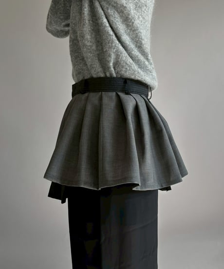 【RE;CIRCLE】 RE Suit Wrap Skirt Mini / 260129-009