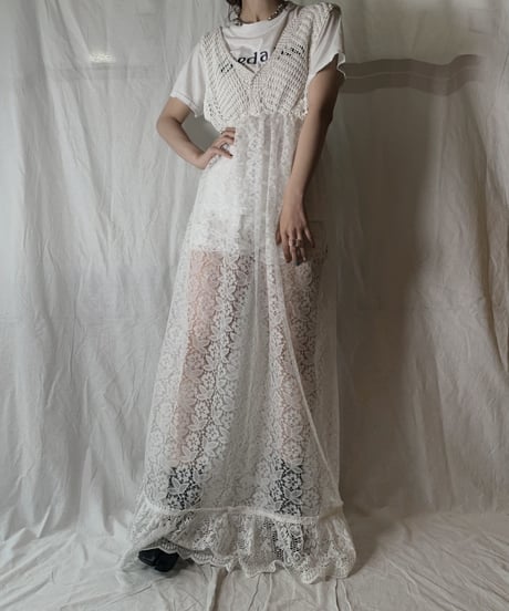 【RE;CIRCLE】 RE Lace N/S One-piece④/210714-008