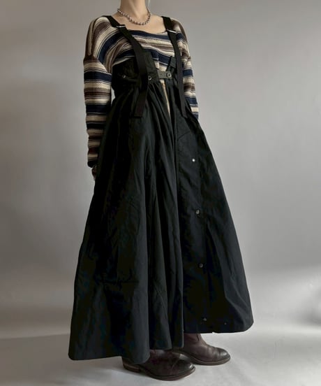 【2026SS最終 / RE;CIRCLE】 RE U.S Military Rebuild 2way One-piece (Black)/ ARMY-02