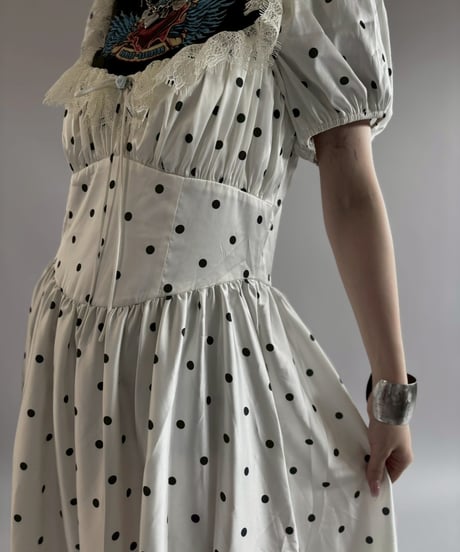 【USED】 Dot Pattern Long One-Piece / 260704-004