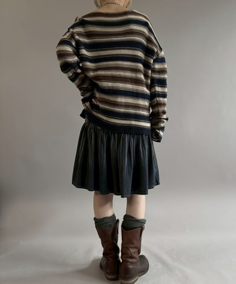 【USED】 Design Denim Mini Skirt / 260221-025